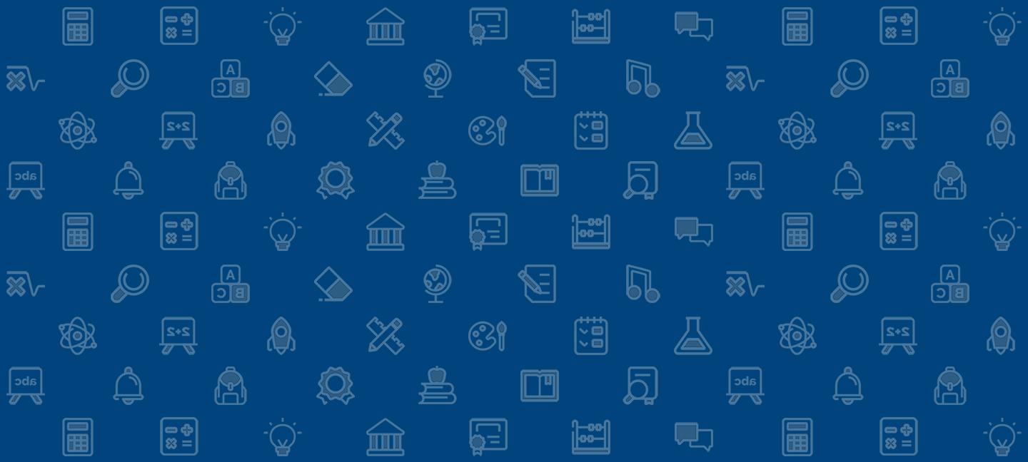 Graphic image background consisting of tiled icons of images relating to the field of education.