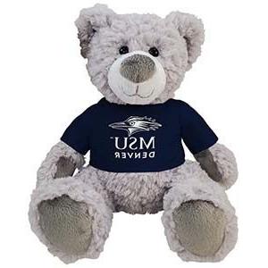 密歇根州立大学丹佛 branded plush bear